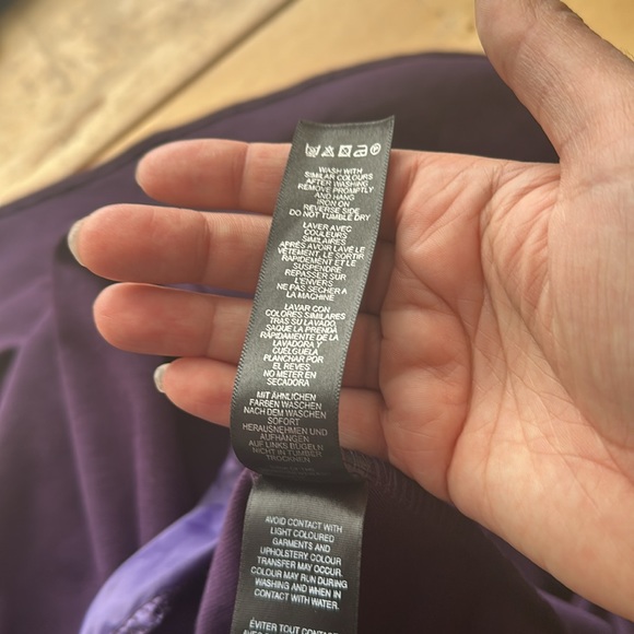 Purple pleated skirt - Picture 6 of 7